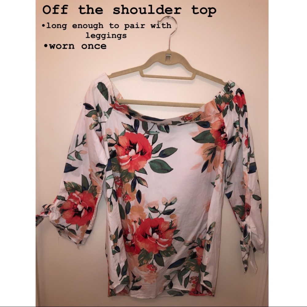 Off the shoulder tunic WORN ONCE